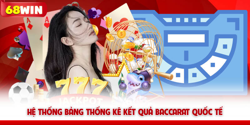 Hệ thống bảng thống kê kết quả Baccarat Quốc Tế 68win